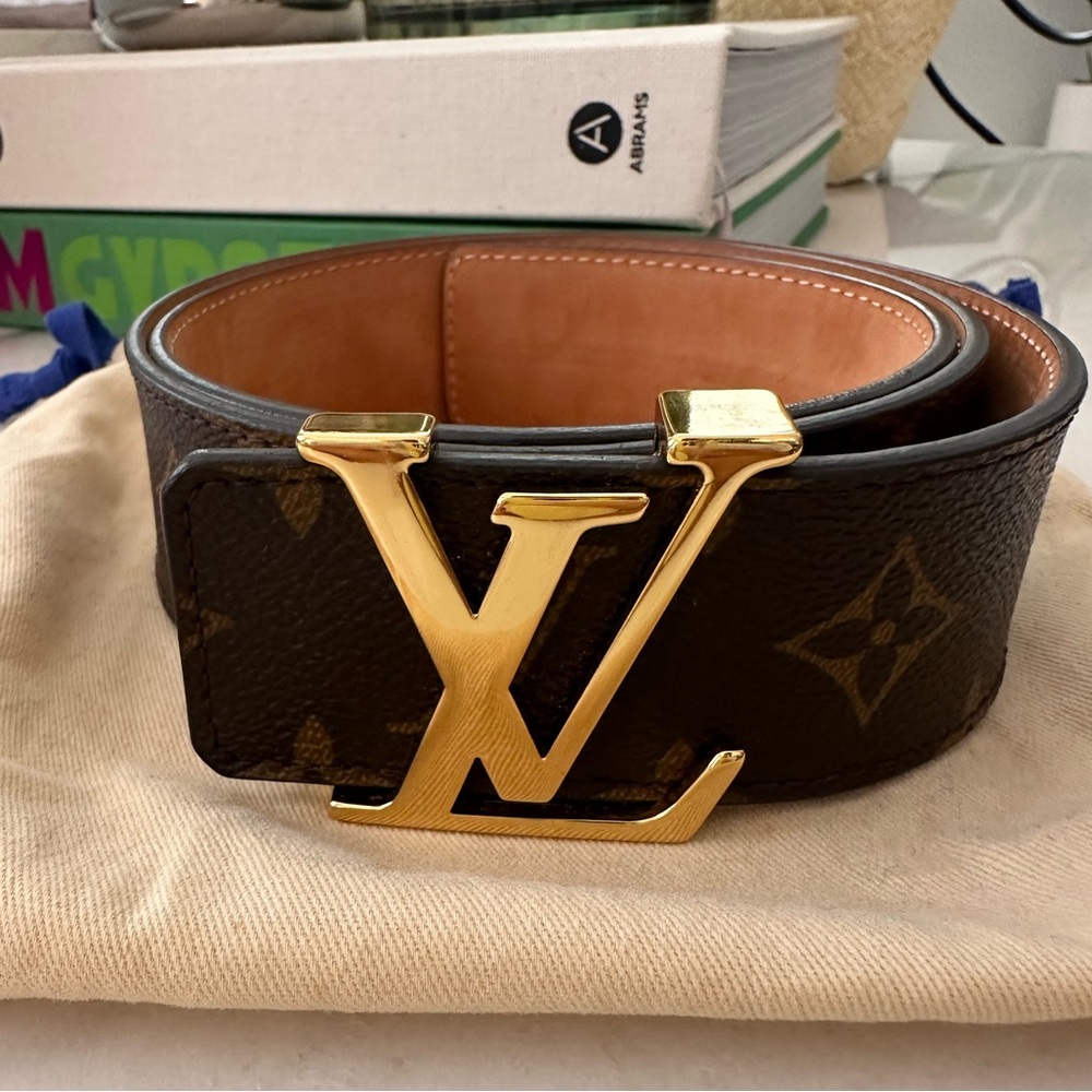 Authentic Louis Vuitton Monogram Belt
